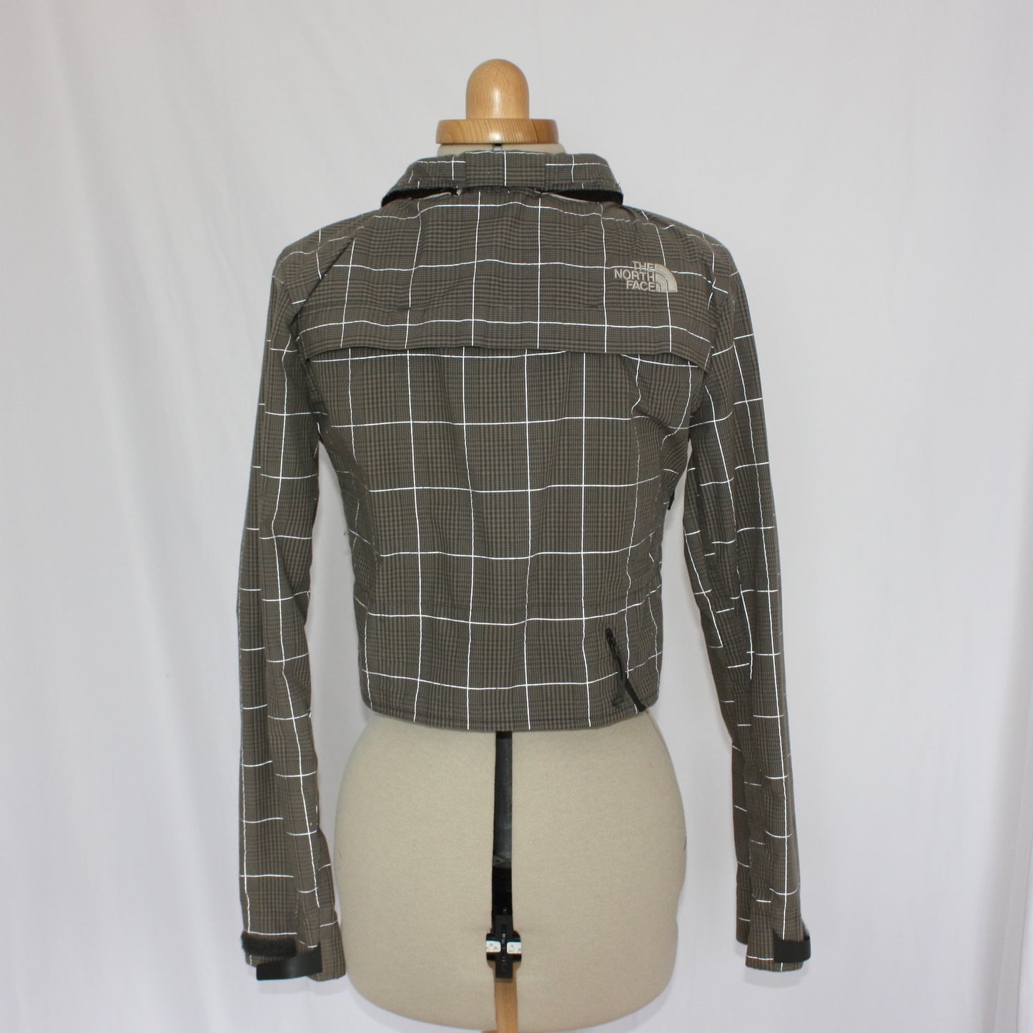Grey & reflective North Face jacket