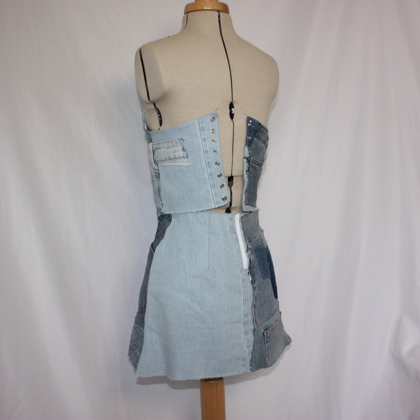 Chained Denim dress