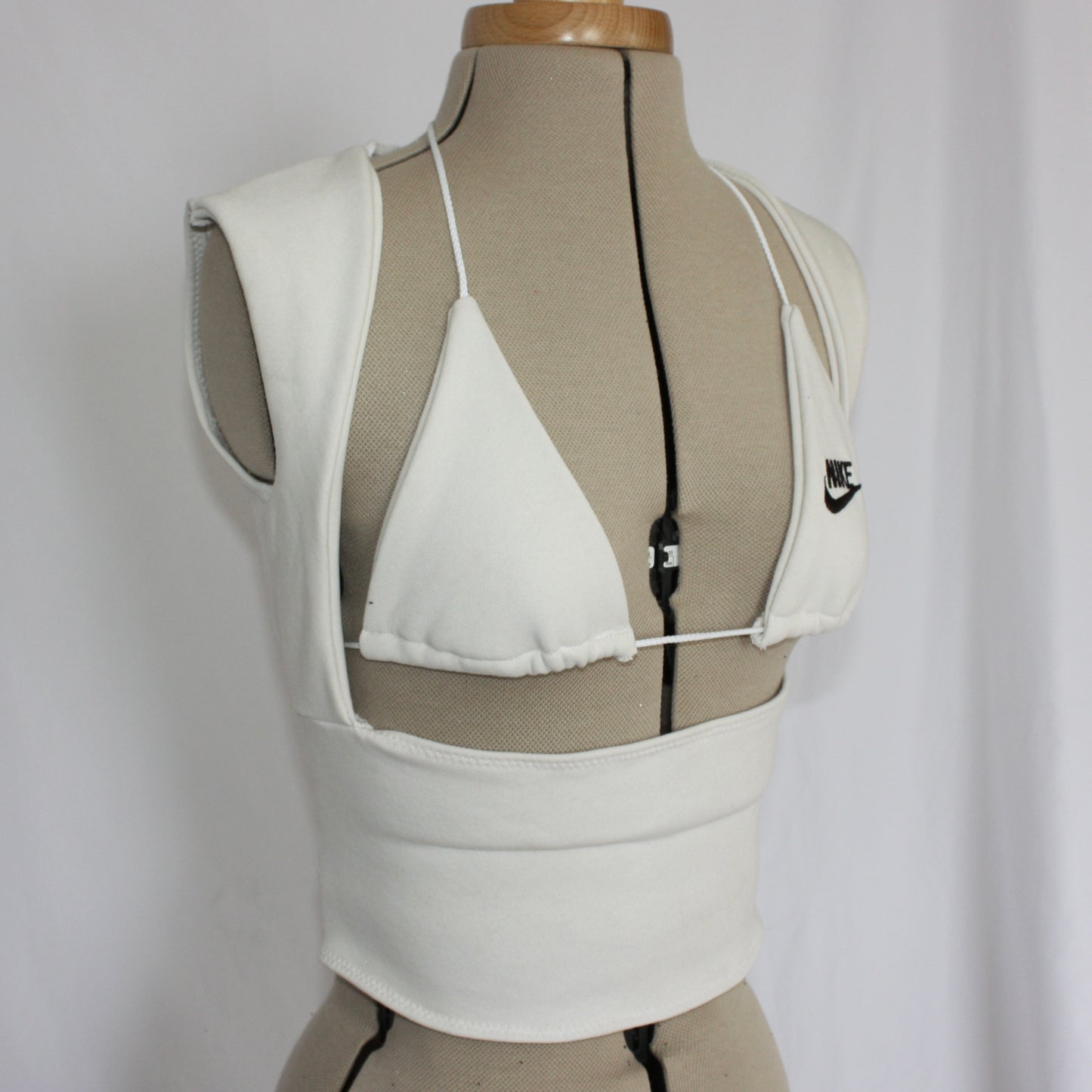 Adidas white open front top