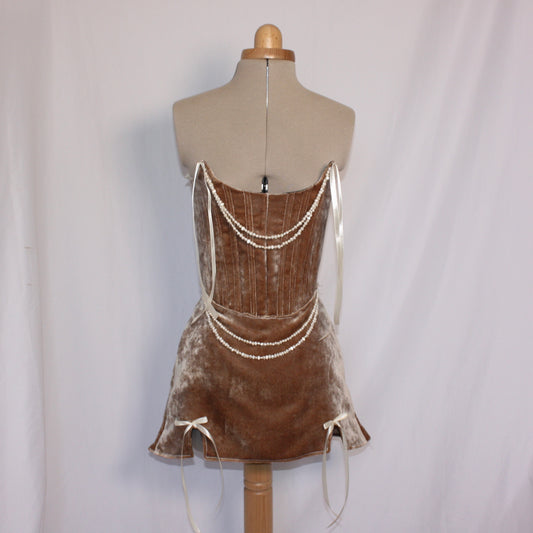 Caramel Pearl dress