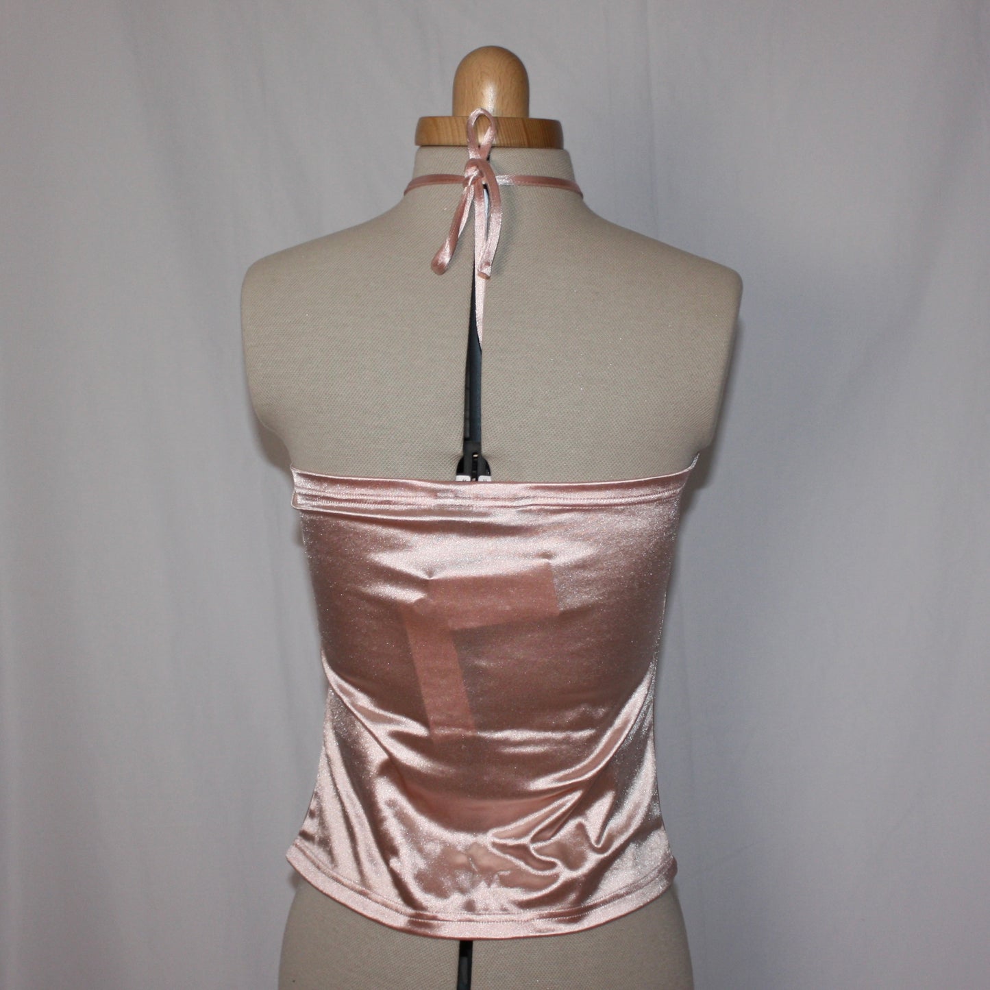 Silk Pink Halterneck