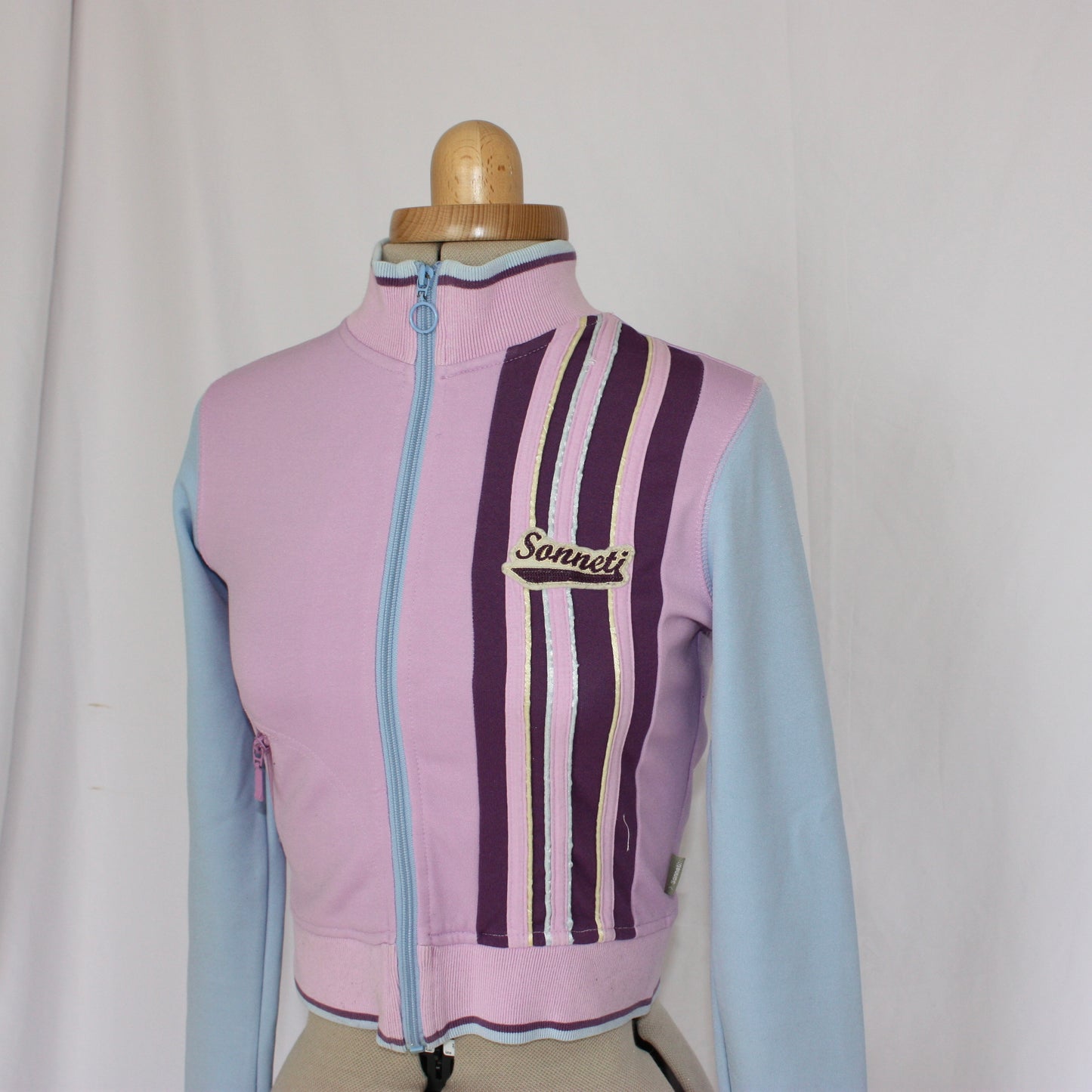 Blue & pink vintage jacket