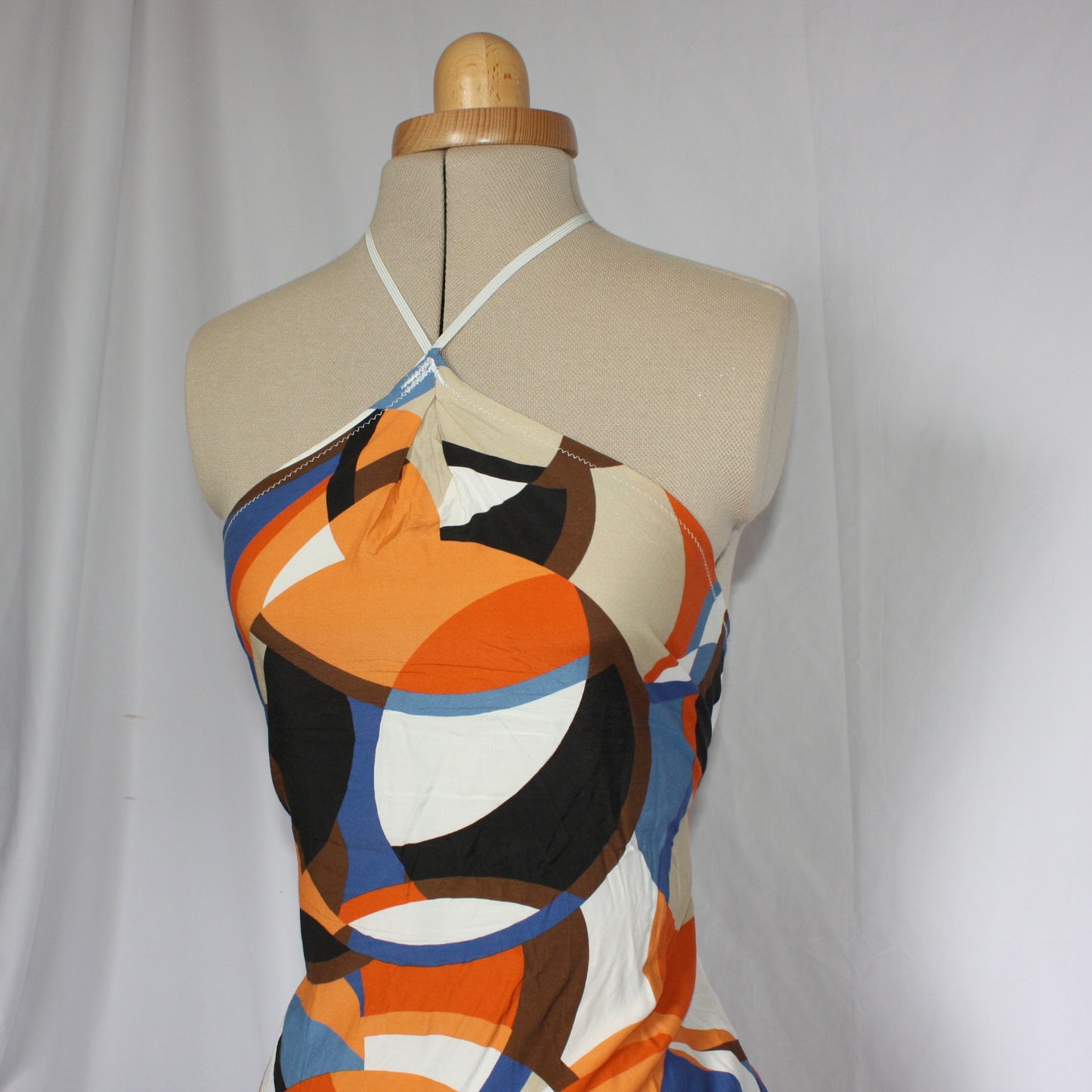 Abstract print mini dress