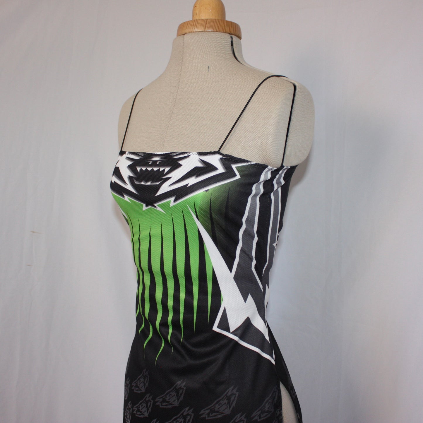 Motocross split sides mini dress