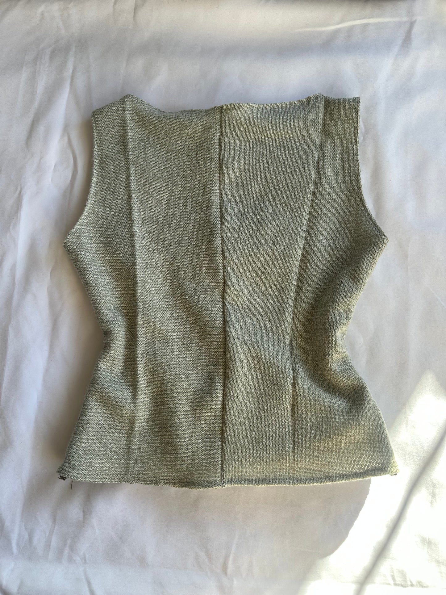 Button Top Pale Grey