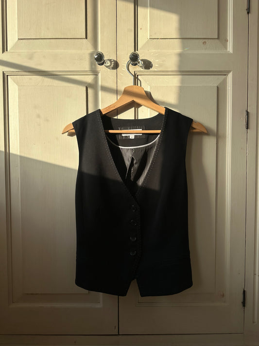 Fitted Waistcoat Navy