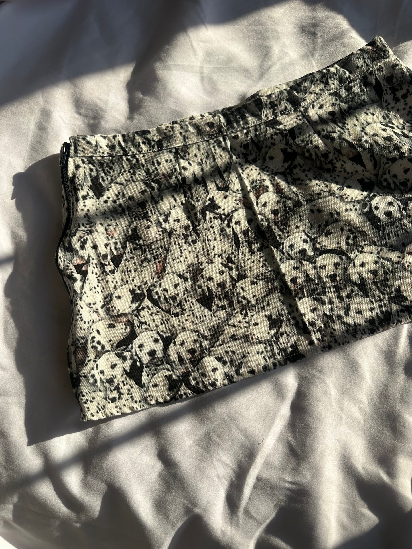 Dalmatian Print Mini Skirt