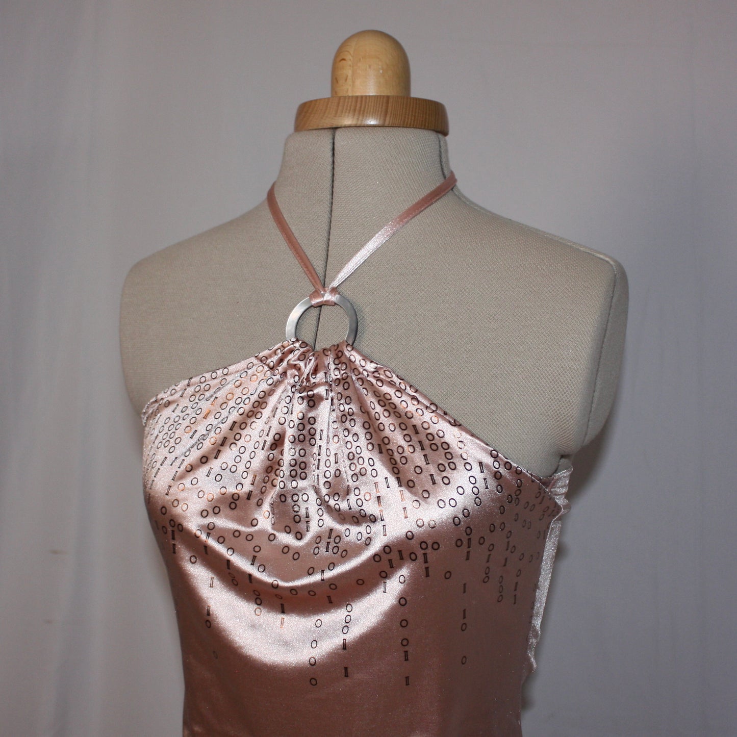 Silk Pink Halterneck