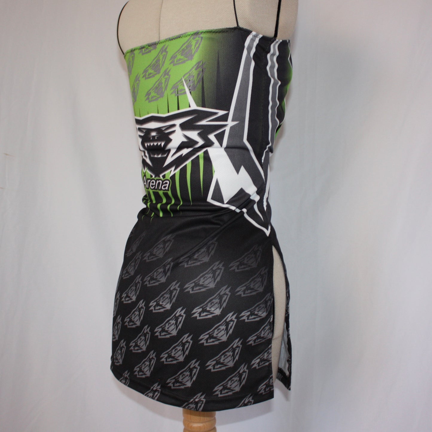 Motocross split sides mini dress