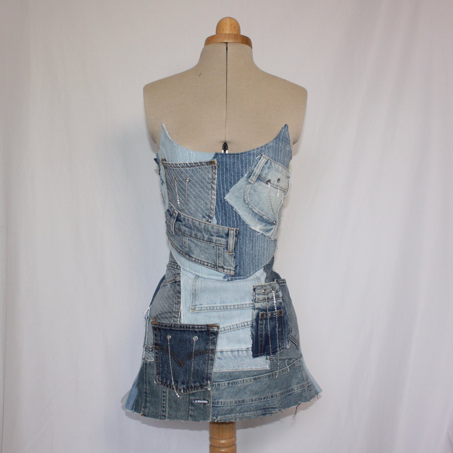 Chained Denim dress