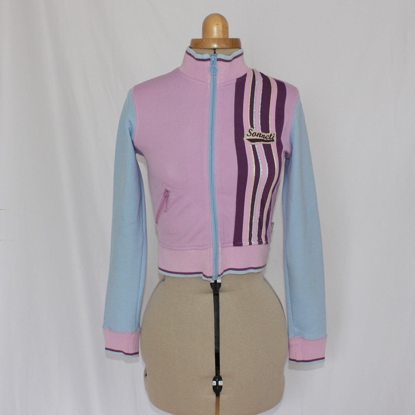 Blue & pink vintage jacket