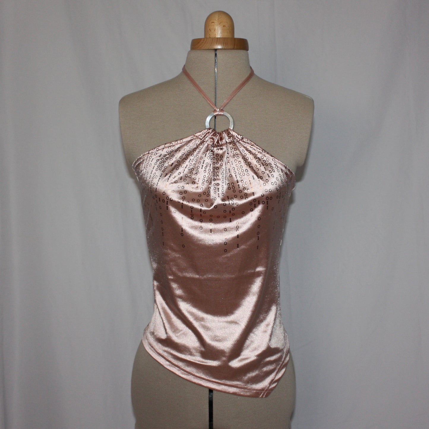 Silk Pink Halterneck