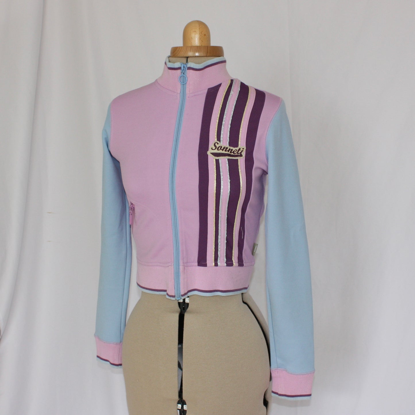 Blue & pink vintage jacket