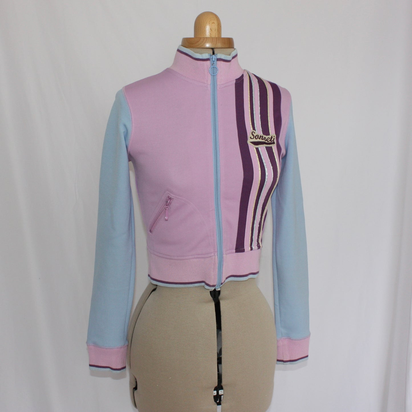 Blue & pink vintage jacket