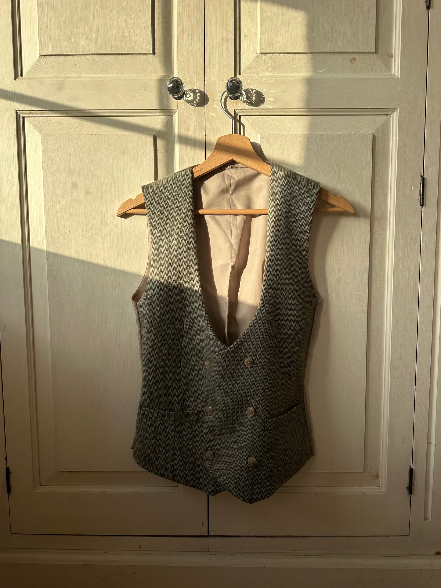 Fitted Waistcoat Khaki