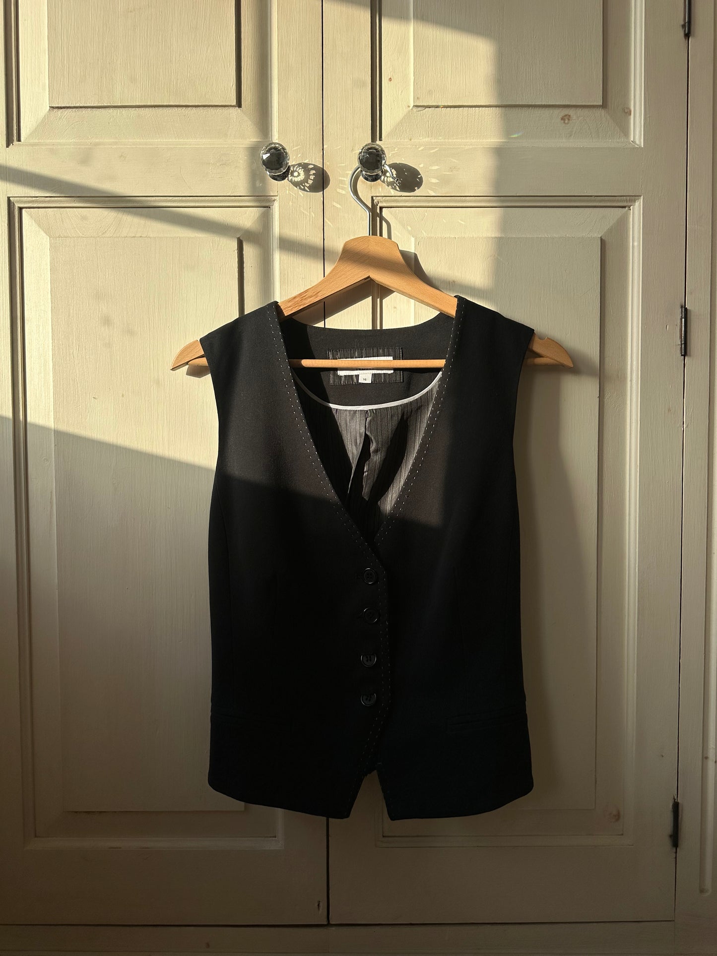 Fitted Waistcoat Navy