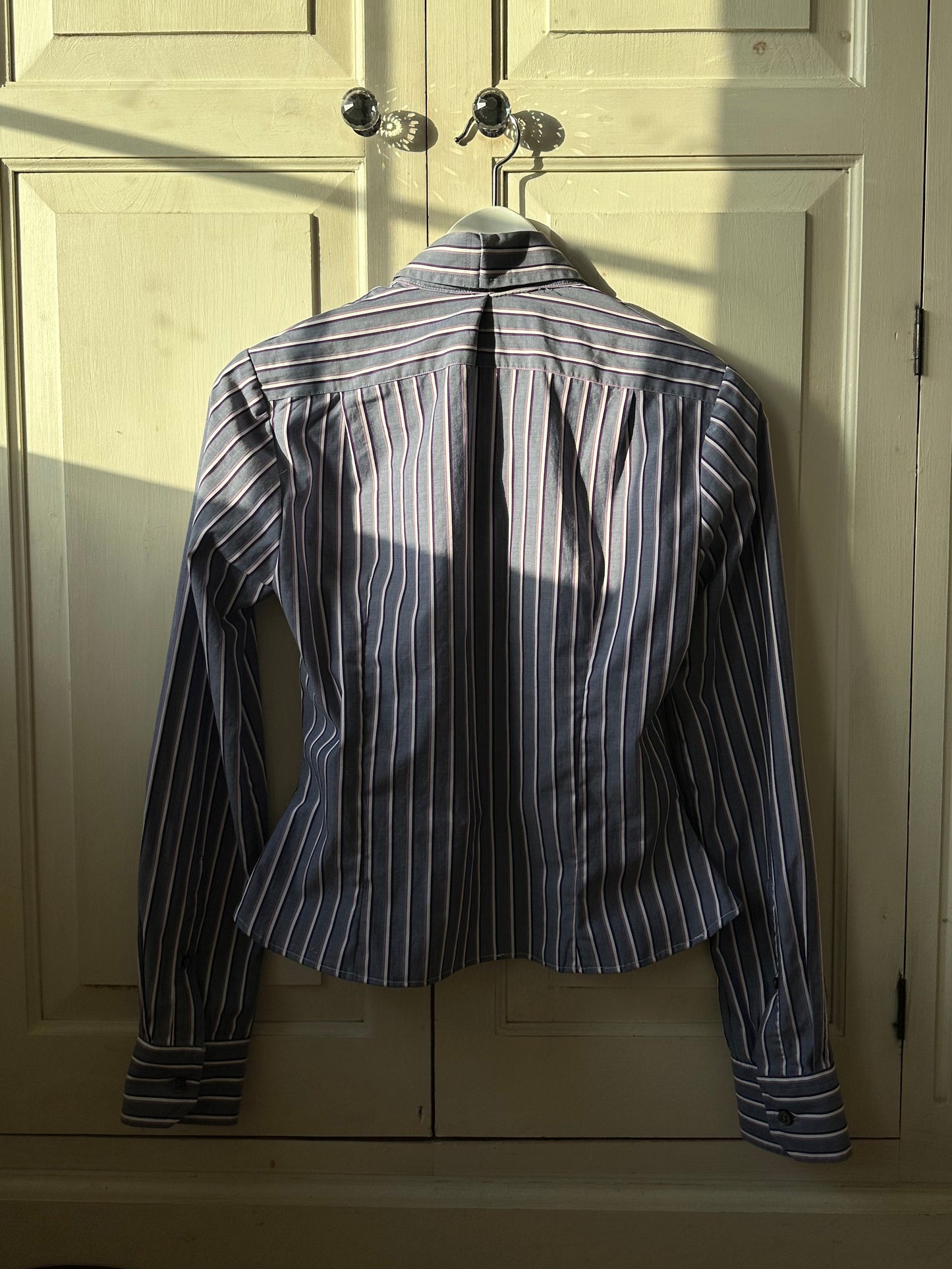 Pinstripe Purple Fitted Shirt