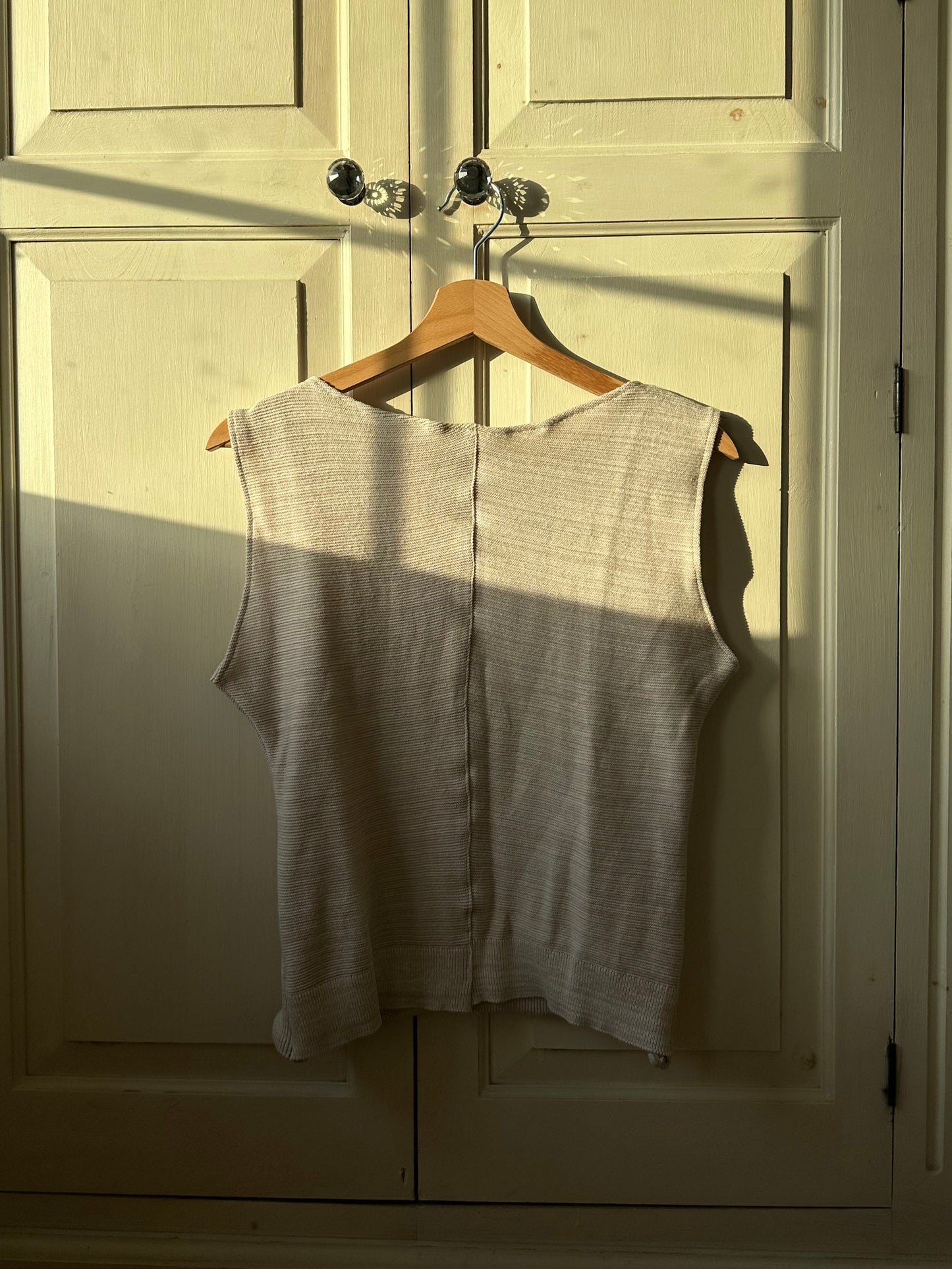 Button Top Beige