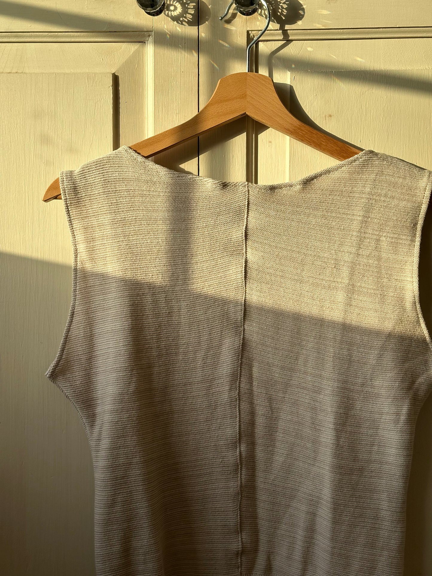 Button Top Beige