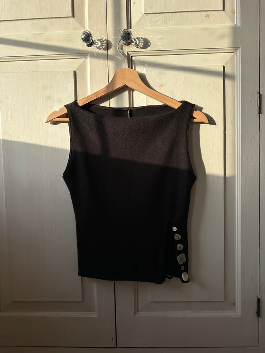 Button Top Black