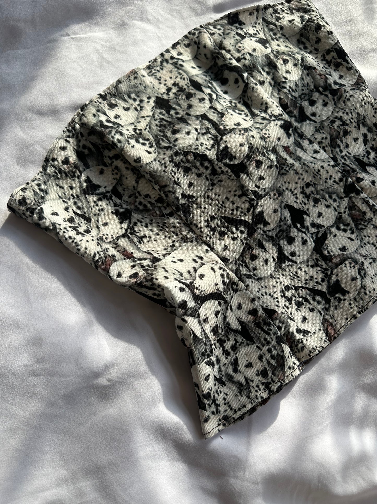 Dalmatian Print Strapless Top