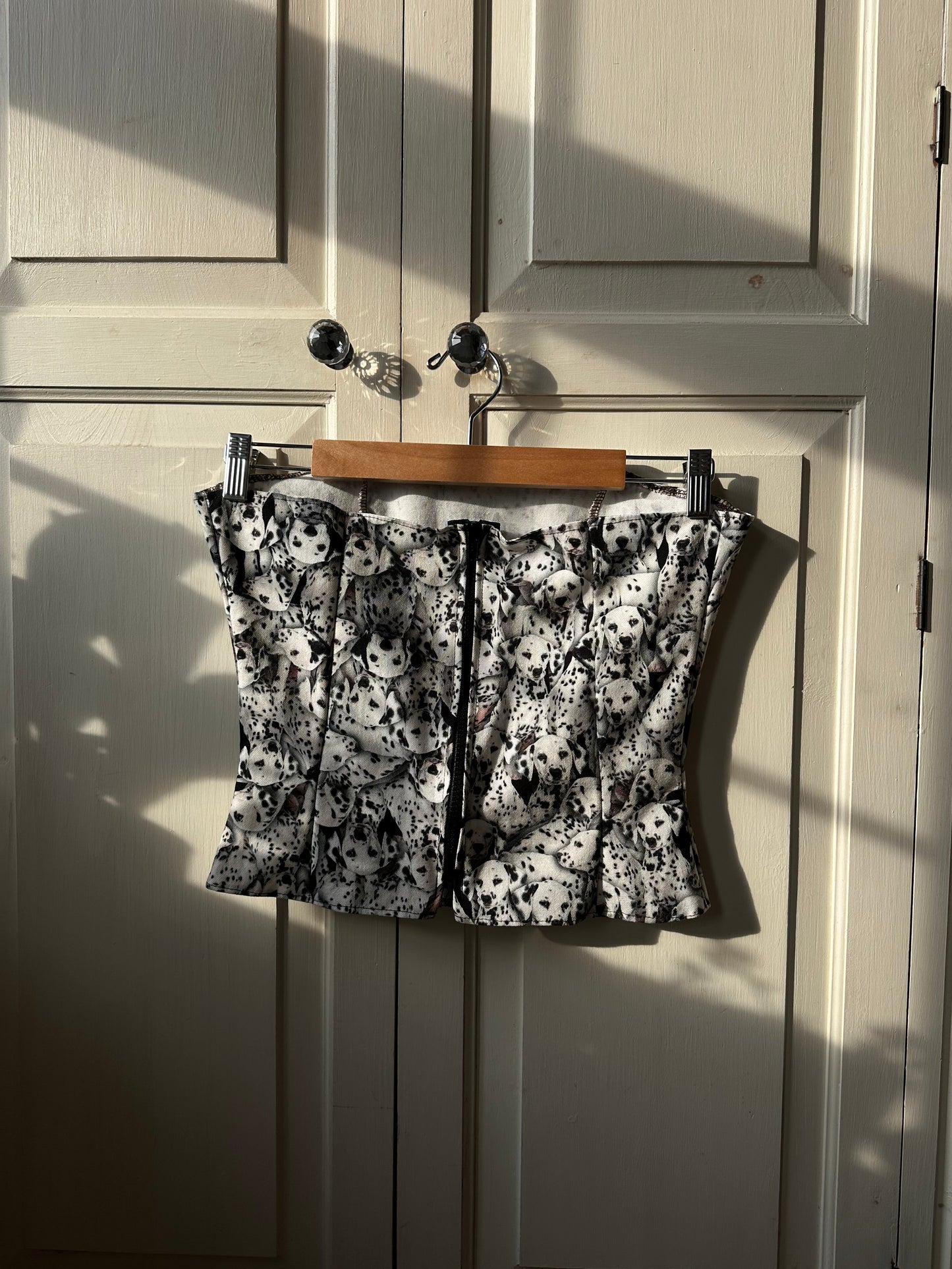 Dalmatian Print Strapless Top