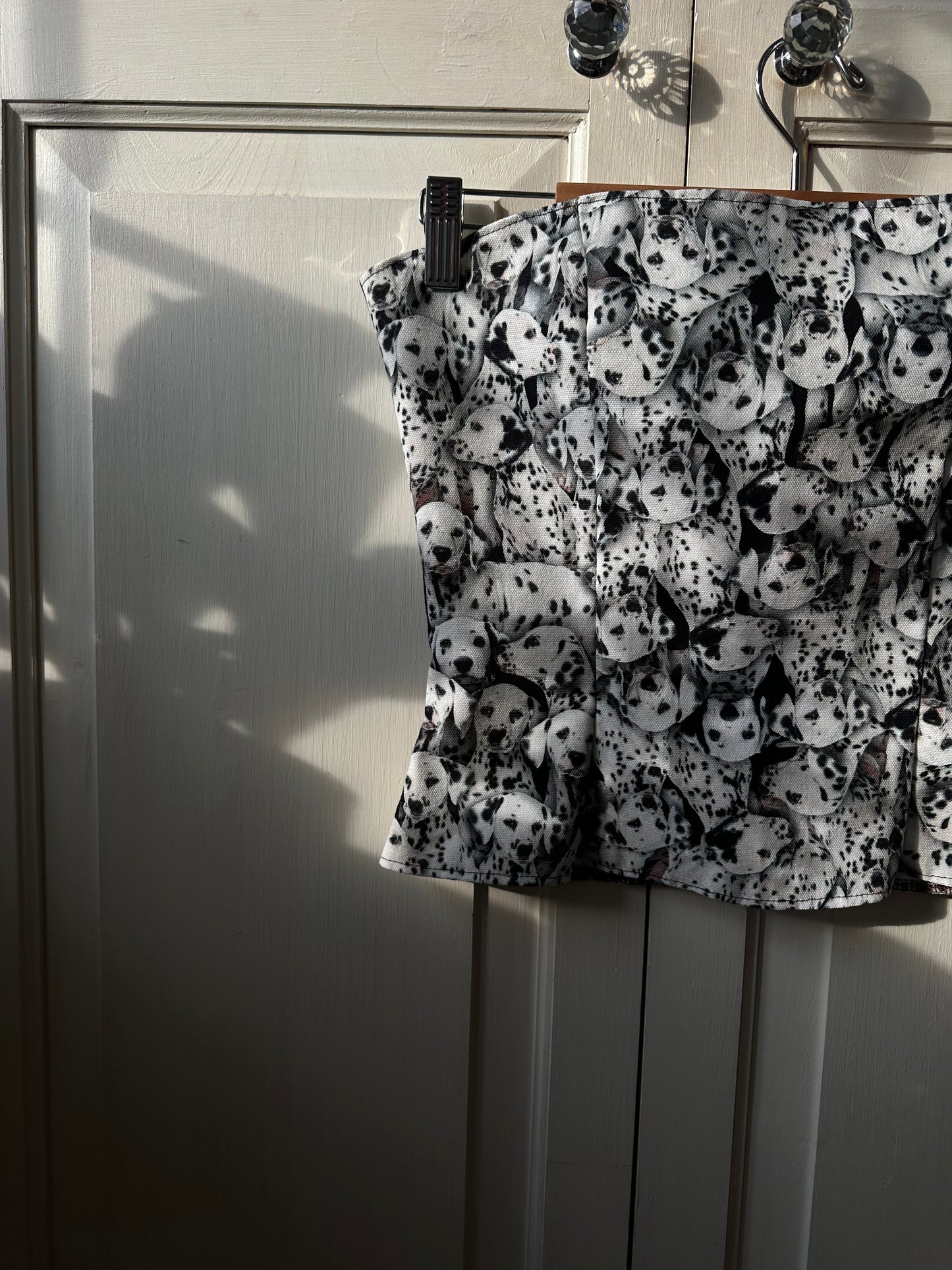 Dalmatian Print Strapless Top