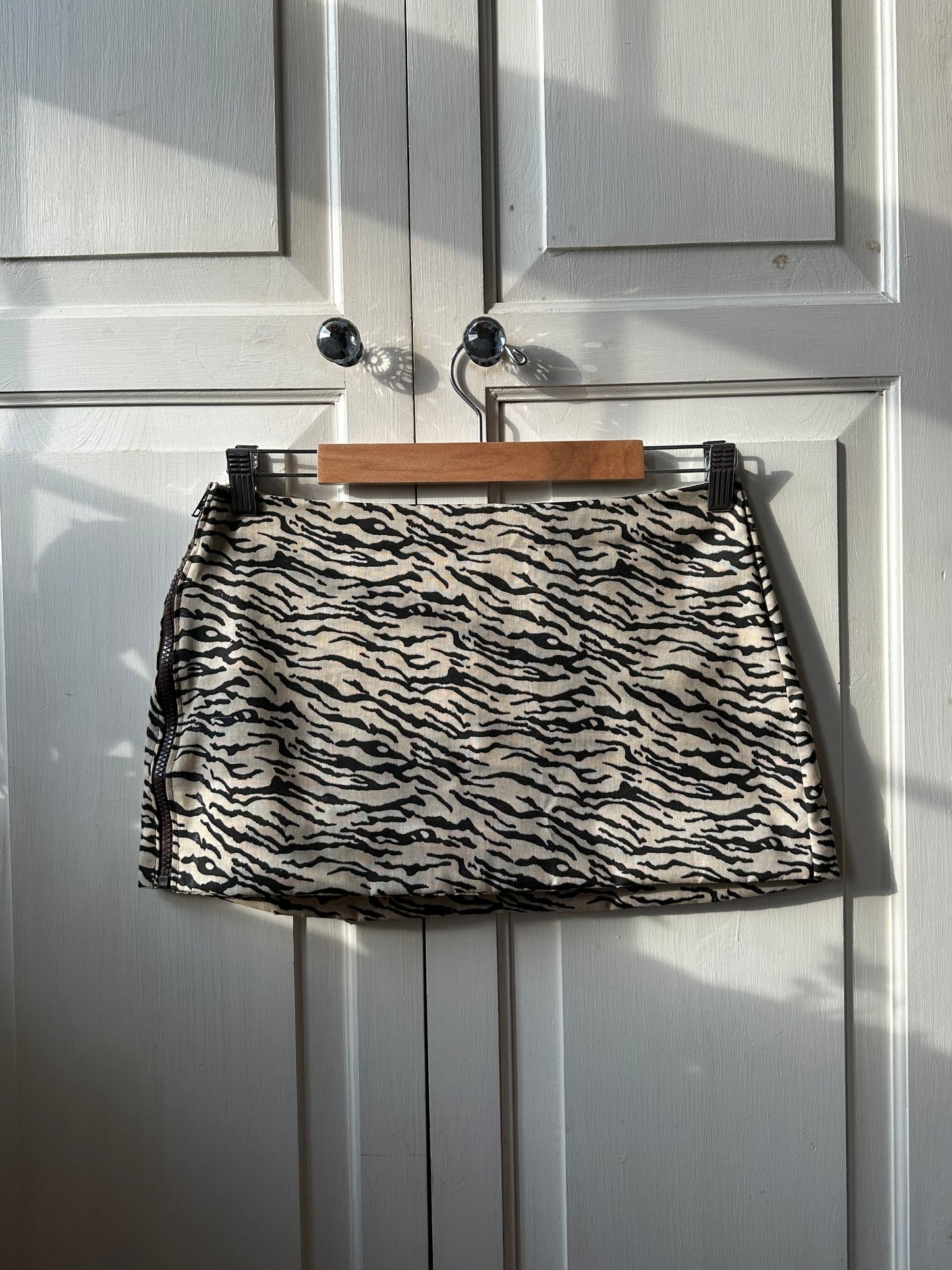 Tiger Print Mini Skirt
