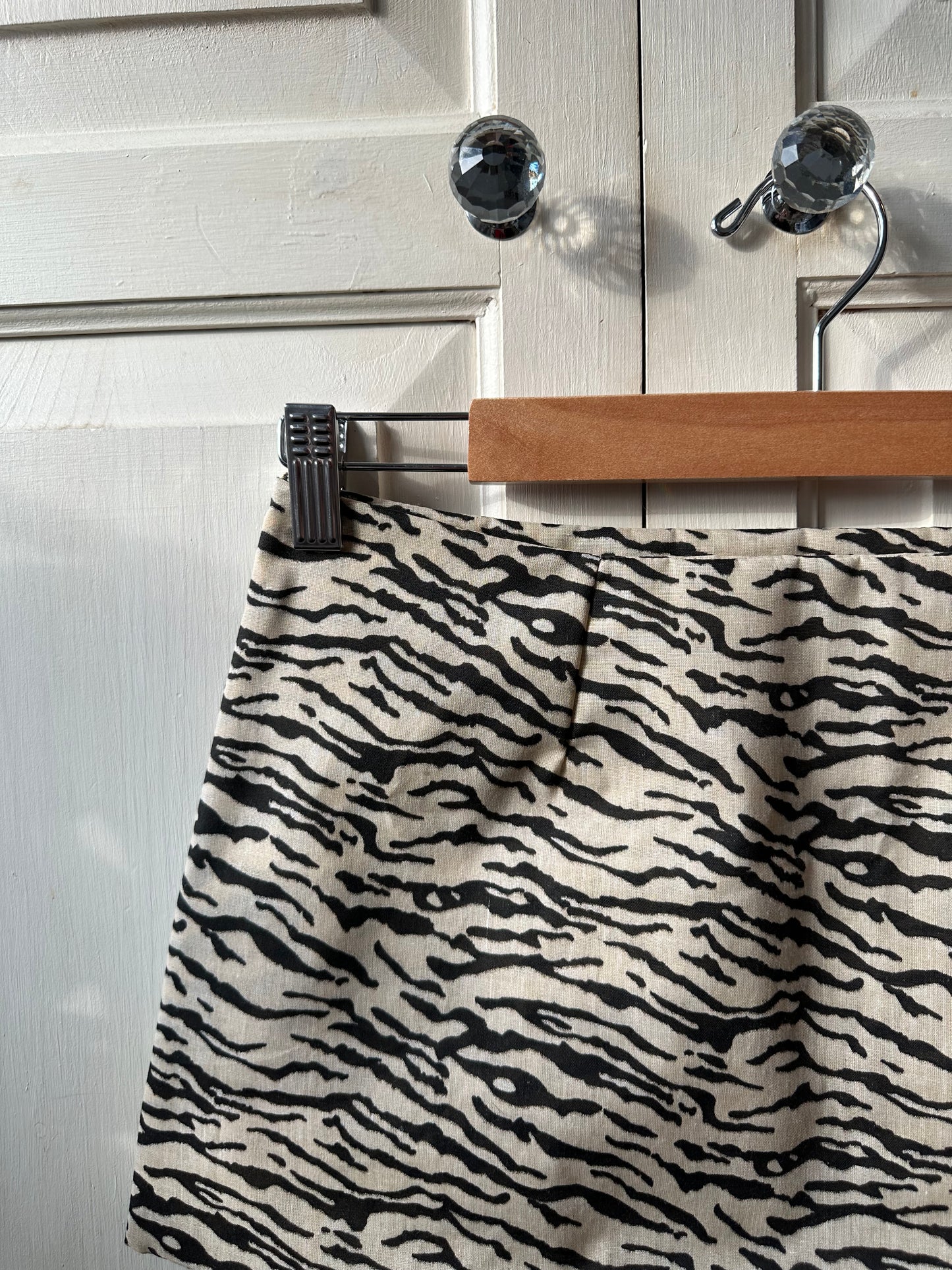 Tiger Print Mini Skirt