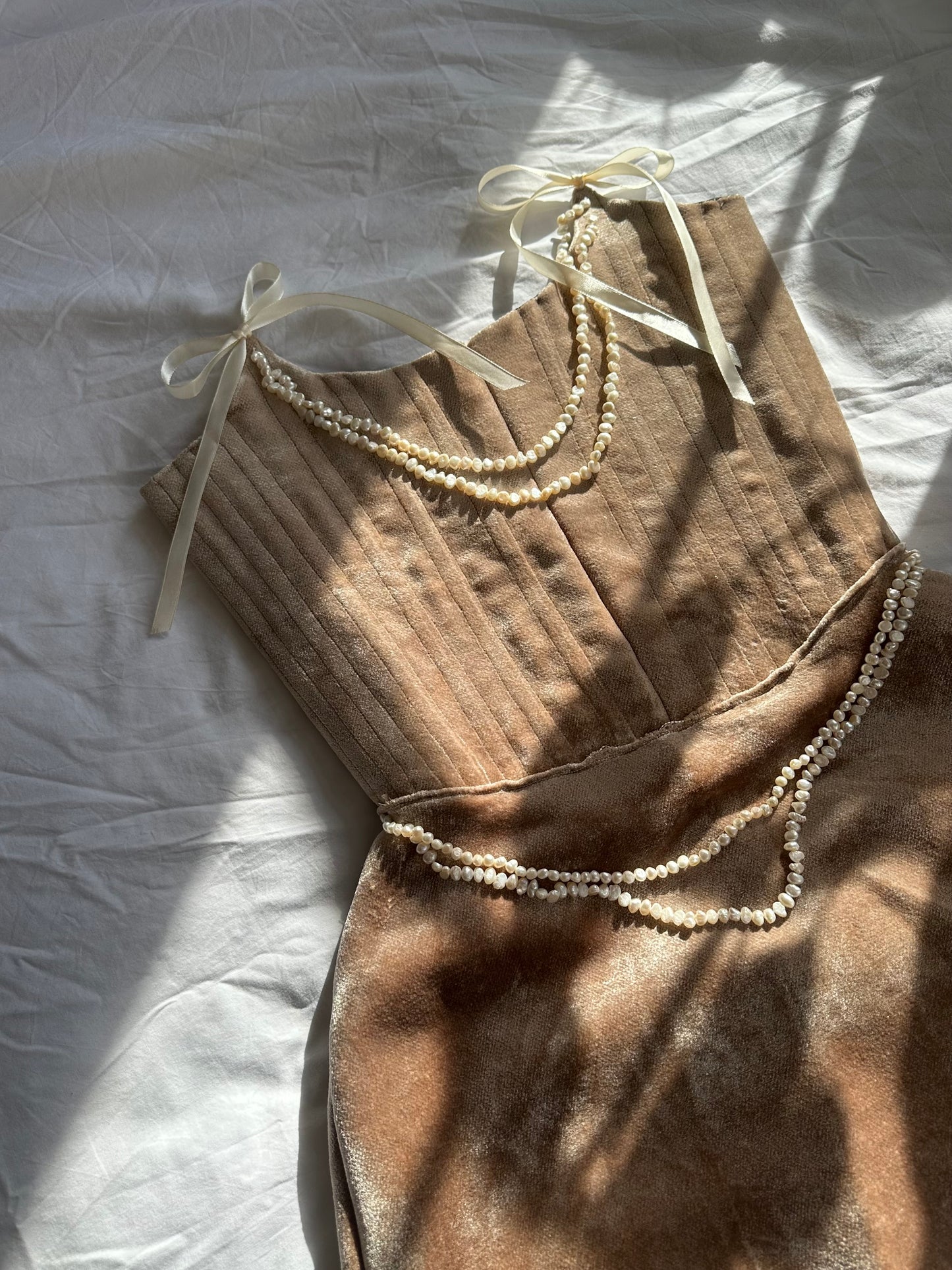 Caramel Pearl Dress