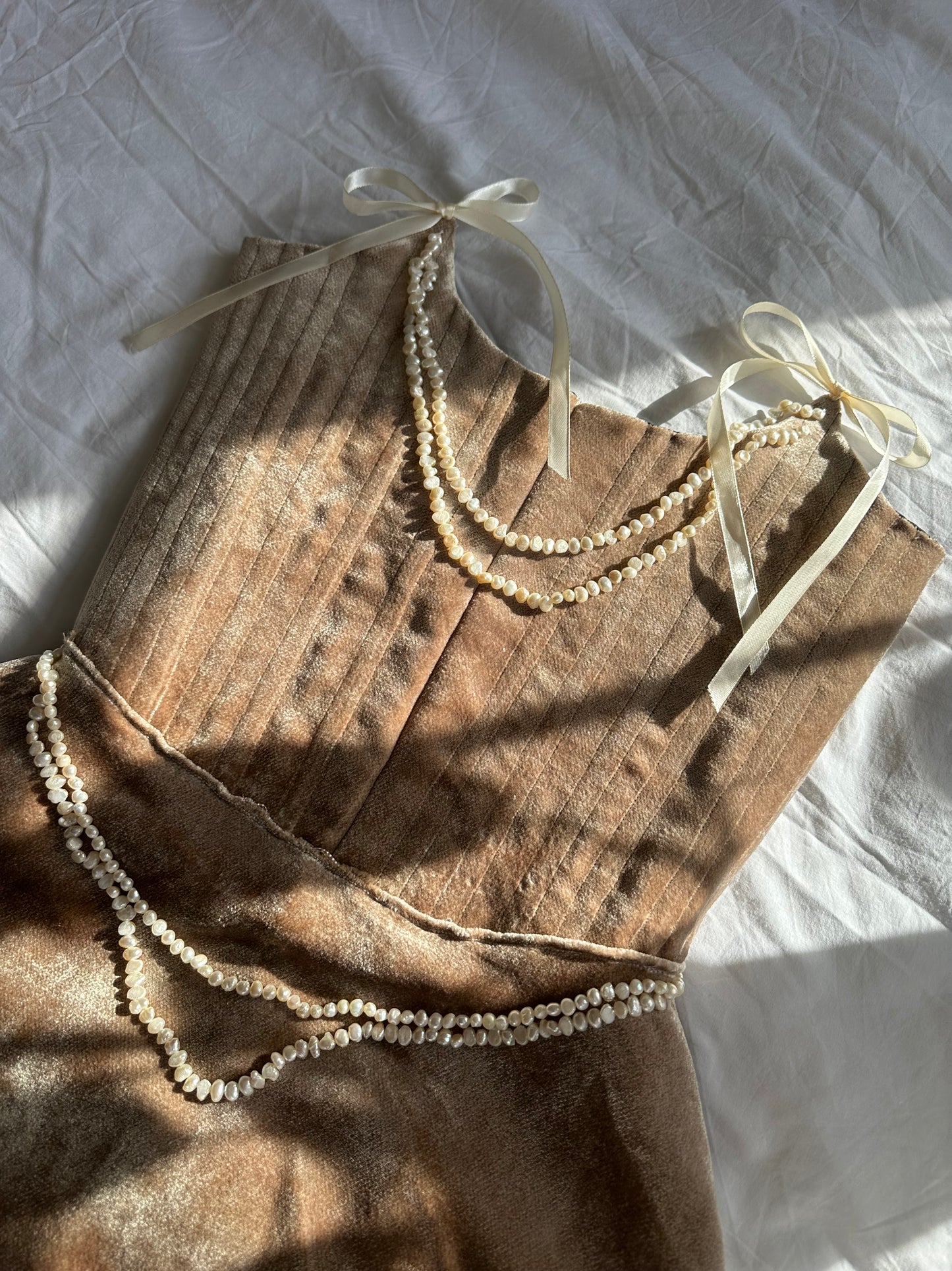Caramel Pearl Dress