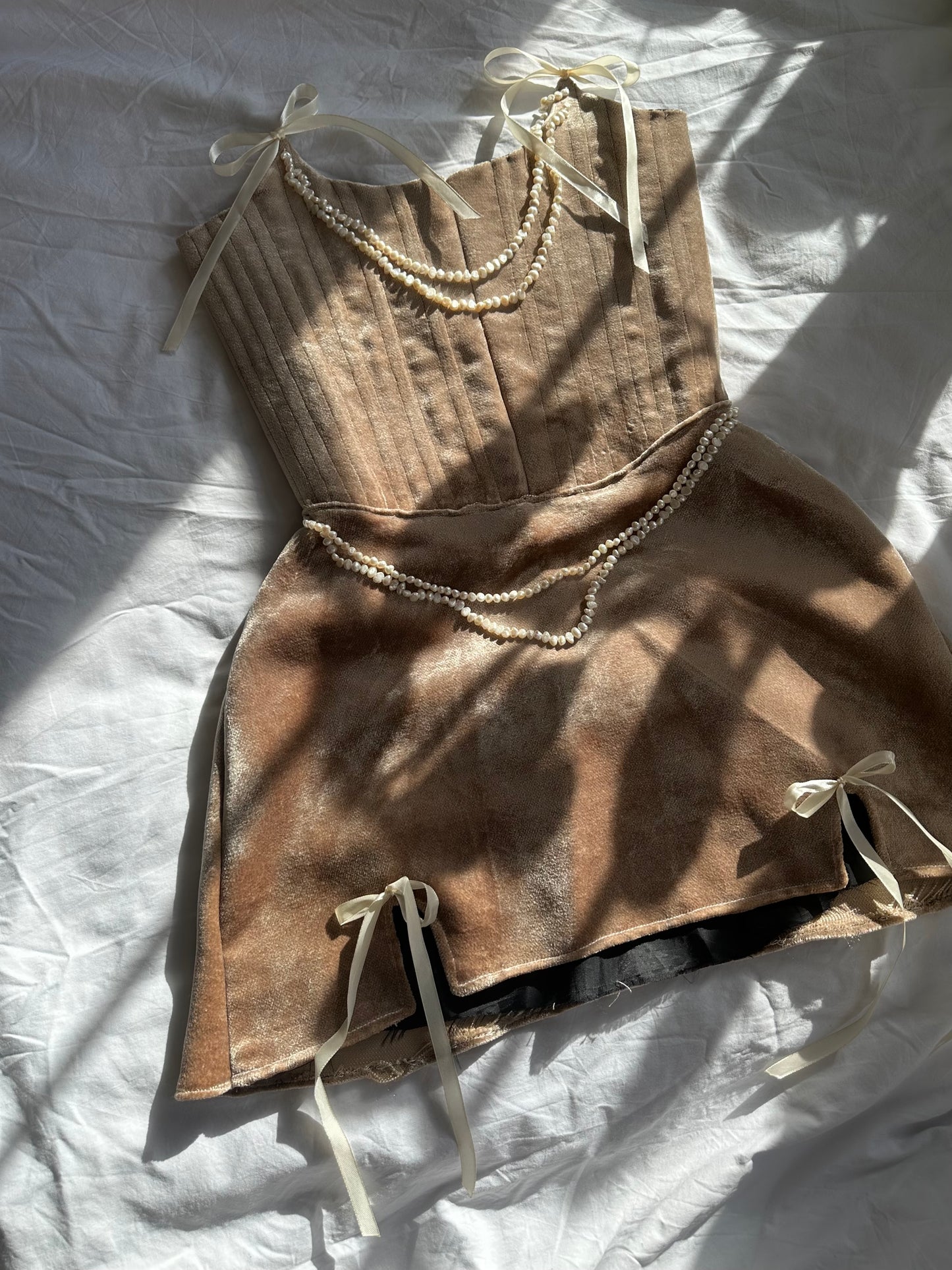 Caramel Pearl Dress
