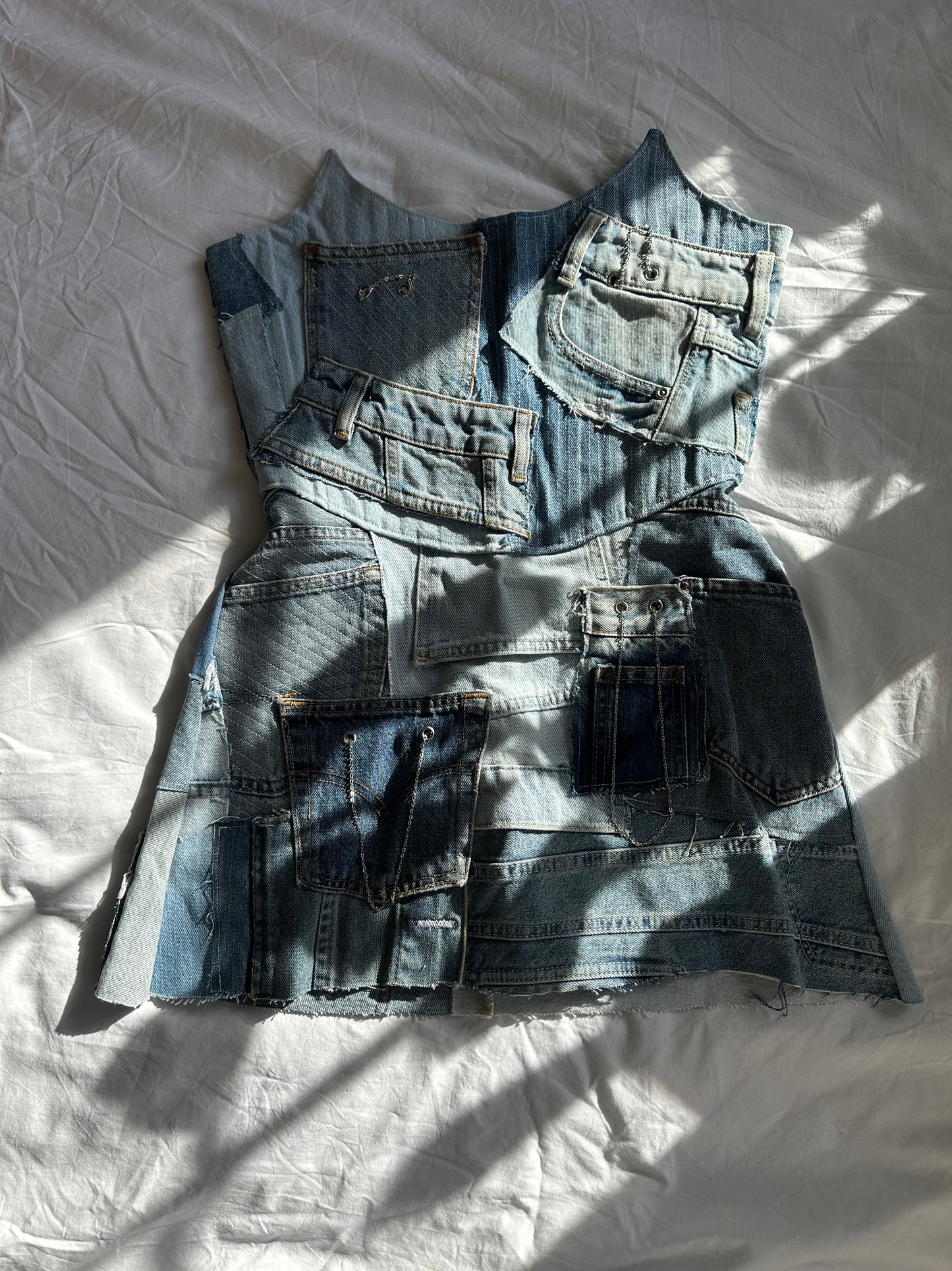 Chained Denim Dress